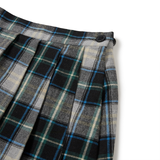 WIDE CHECKERED SKIRT