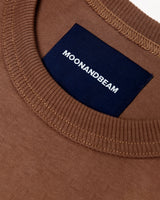 MOONANDBEAM LOGO TEE (BROWN)