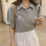 ミュートカラー半袖Tシャツ