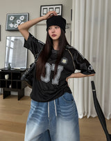 インターブマッシュラグランスポーティ半袖Tシャツ