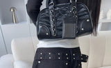 Sophia Vintage Eyelet Lace-up Shoulder Bag 