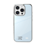 holiday glass bumper case (glossy / silver frame)