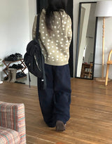 [Unisex] キルケットバンディングリベットブラッシュドトレーニングパンツ