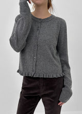 [MADE] ポメルティフリルニットカーディガン (Wool 50%)