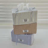 Avivere tissue cover_stripe skyblue brown