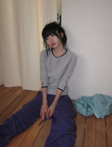 26SS★ [BAONHAUS] Alt Color Banding Wide Jogger Pants
