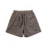 CORDUROY LOGO HALF PANTS BROWN