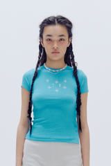 ロゴサイドボタンTシャツ(T18115S)