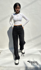 FLOWER DOT DENIM PANTS code 23001