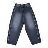 Stud denim pants