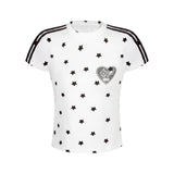 スターパターンラブリークロップTシャツ 232491288