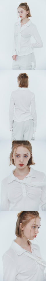 ヴィヴィアン スカーフ ルーズトップ white