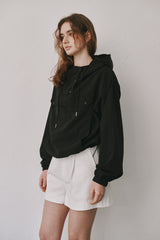 Anorak hood jumper (Black)