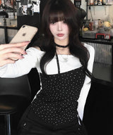 レースミニスターTシャツ_ブラック