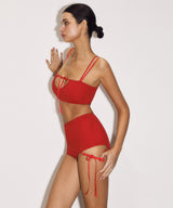 Ribbon V Bikini Bra (RED)
