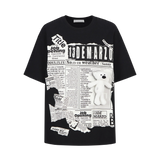13DE MARZO ベアニュースペーパーTシャツ