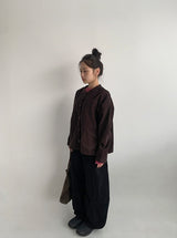 Billet Buckle Stitch Curved Balloon Pants