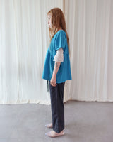 STEP BUTTON CROPPED PANTS