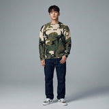 Khaki Camouflage Painting Knit