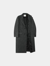[Premium] ウールヘリンボーン2wayチェスターコート (2color)