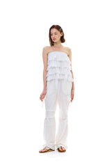 VIVA FRILL TOP SKIRT / WHITE