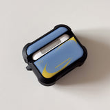 Dusty, Nostalgic Vibes AirPods Case Epoxy Bumper (PowderBlue/Goldenrod)
