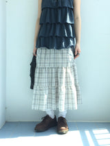 Tear Shirring Sleeveless Top