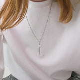 Unisex ネックレススティックペンダント_CLEF ハイパールネックレス