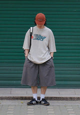[SEMADE] Airy Nylon Fatigue Bermuda Pants