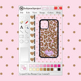 [MADE] Leopard caramel Glass Bumper iPhone Case