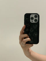 ハッピーパピーケース (black)
