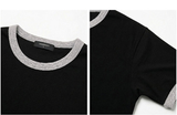 Essential Standard Short Sleeve Ringer T-shirt 3GEAR Black