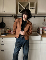 Clun Epaulette Suede Jacket