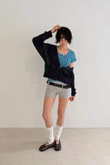 シアーフーデッドジップアップ