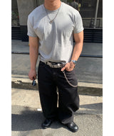 ノンフェードカーブドローデニムパンツ