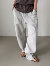 Dyeing fatigue wide pants(3color)
