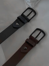 ASCLO 30 Mono Black Buckle Belt (2color)