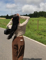 [BELLIDE MADE] Peanuts, buccul semi-cropped cardigan