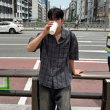 サンセットタータンチェックハーフシャツ