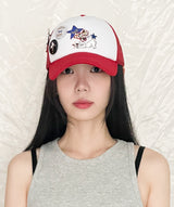 Lucky kitty Button Cap