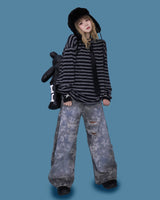 striped boxy knit mtm (3color)
