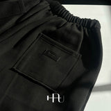 [HFORUS MADE] Coln Cutoff sweatpants IN BLACK