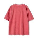 Untitled No Idea Pigment Wash Short Sleeve Hot Pink
