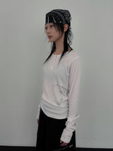 ホットフィックスロゴスリムT (White)