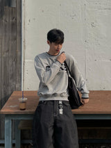 sweet cake color-block sweatshirt (3colors)