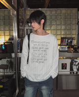 Rough See-through Layered Knit