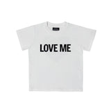LOVE ME ハーフTシャツ WHITE