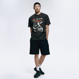 ラウディーズベースボールTシャツ_チャコール