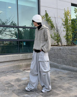 Second Cargo Wide Pants (Gray)