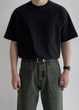 エッセンシャル セミオーバーフィット コットン ショートスリーブ Tシャツ